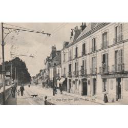 37 TOURS. Pharmacie, Coiffeur et fumisterie Quai Paul-Bert 1914