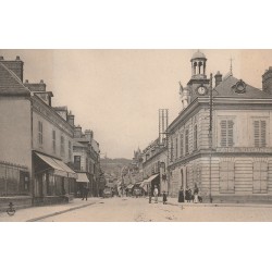 77 MONTEREAU. La Poste et la Grande Rue 1905