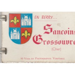 Magnifique petit carnet de 10 vues photographiques véritables du 27 SANCOINS-GROSSOUVRE 9 x 6.5cm