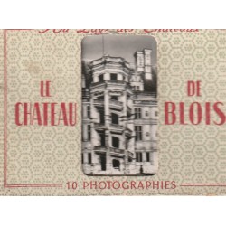 Petit carnet de 10 vues photographiques véritables, environs 9 x 6.5cm sur LE CHATEAU DE BLOIS 41