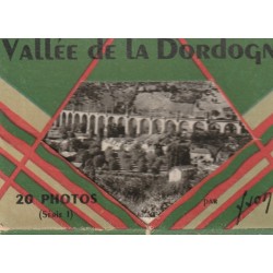 Petit carnet de 20 vues photographiques véritables, environs 9 x 6.5cm sur VALLEE DE LA DORDOGNE 19