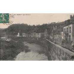 21 SEMUR. Quai Baudon bien animé 1907