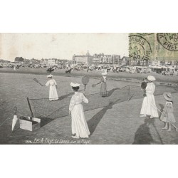 62 BERCK-PLAGE. Le Tennis sur la plage 1900