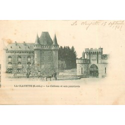 PROMO 3 cpa 71 LA CLAYETTE. Attelage Pont-levis du Château et coté du Moulin 1902