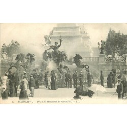 4 cpa 33 BORDEAUX. Monument Colonne Girondins, Quinconces, Palais Gallien