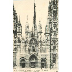 6 cpa EGLISE CATHEDRALE Rouen Amiens Paris Metz Strasbourg Laon