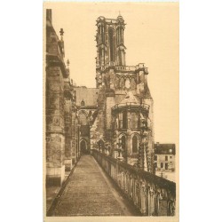 6 cpa EGLISE CATHEDRALE Laon Troyes Meaux Quimper Chartres Reims