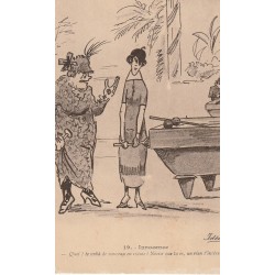 Illustrateur par Idéal FEMME AU BILLARD Quoi ? te voilà de nouveau en extase ? Niaise...