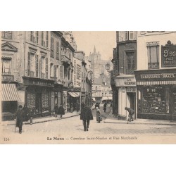 72 LE MANS. Carrefour Saint-Nicolas et rue Marchande 1904