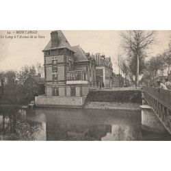 45 MONTARGIS. Le Loing à l'Avenue de la Gare 1920