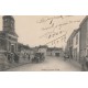 72 SOULIGNE-SOUS-BALLON. Place de l'Eglise voiture ancienne 1917